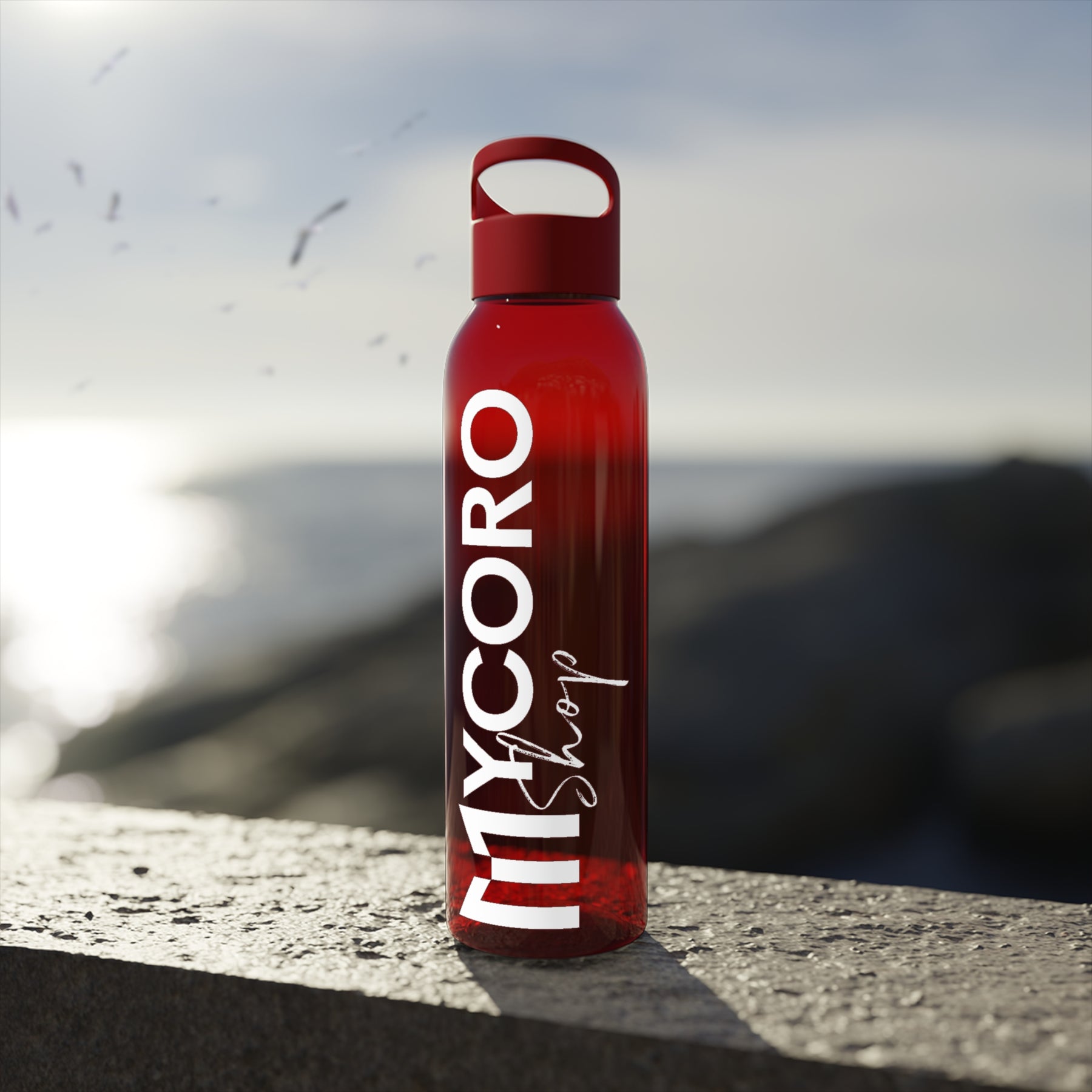 MYCOROshop Water Bottle (White text)