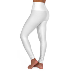 White White High Waisted Yoga Leggings