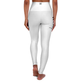 White White High Waisted Yoga Leggings