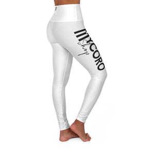 White White High Waisted Yoga Leggings