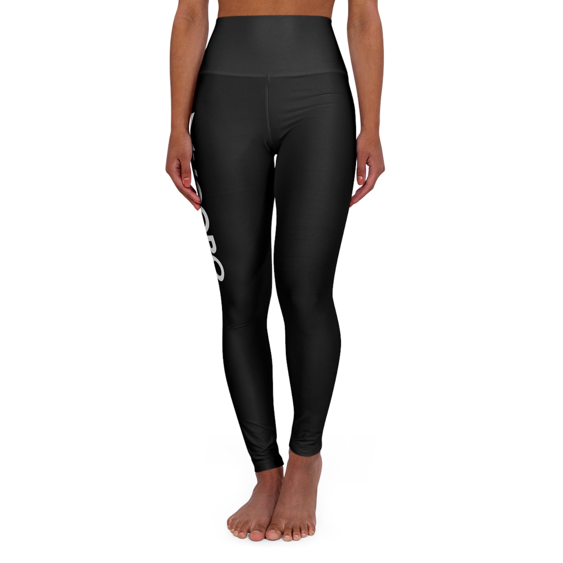 Absolute Black High Waisted Yoga Leggings