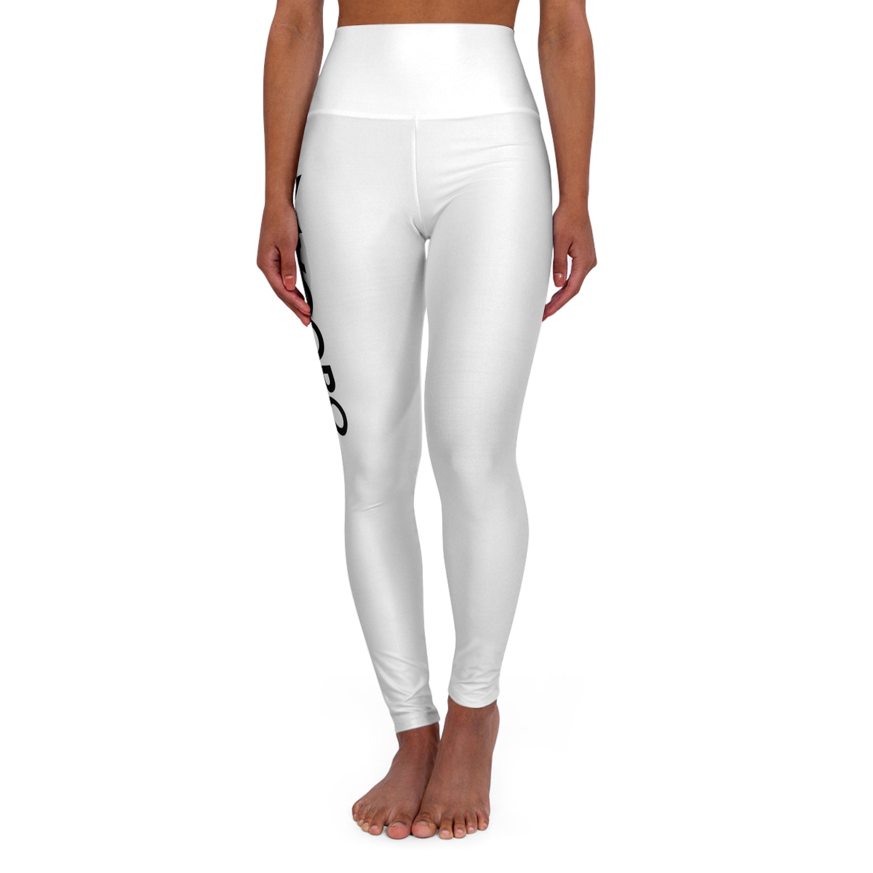 White White High Waisted Yoga Leggings