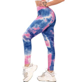 Tie Dye Legging High Waist (purple blue)