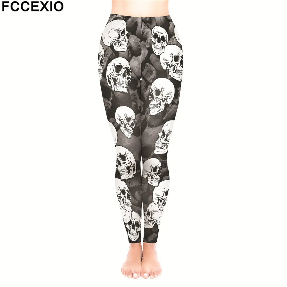 Skeleton Printed Leggings