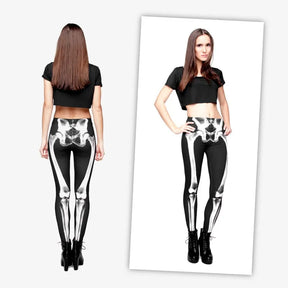 Skeleton Printed Leggings