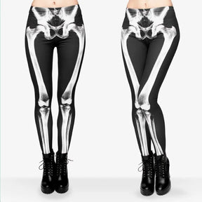 Skeleton Printed Leggings