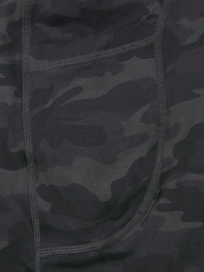 High-Waist Camo Print Leggings with Pockets