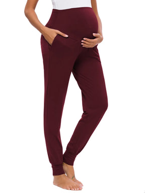 Maternity Pants with Elastic Belly Support and pocket