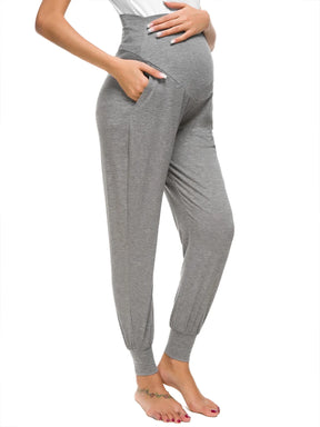 Maternity Pants with Elastic Belly Support and pocket