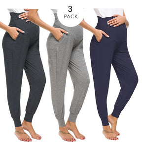 Maternity Pants with Elastic Belly Support and pocket