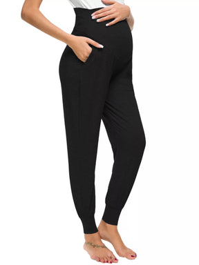 Maternity Pants with Elastic Belly Support and pocket