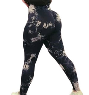 Tie Dye Seamless Tights Legging Push Up