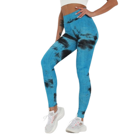 Tie Dye Legging High Waist (blue black)