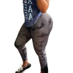 Tie Dye Seamless Tights Legging Push Up